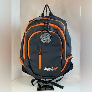 tige Boats Backpack Black & Orange NWT